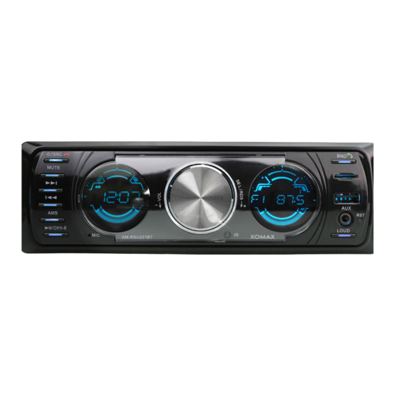 Xomax XM-RSU221BT B Installation Manual