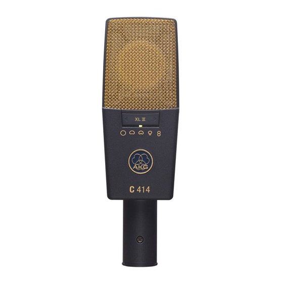 AKG C414 XLII User Instructions