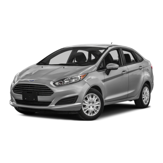 Ford Fiesta Quick Reference Manual