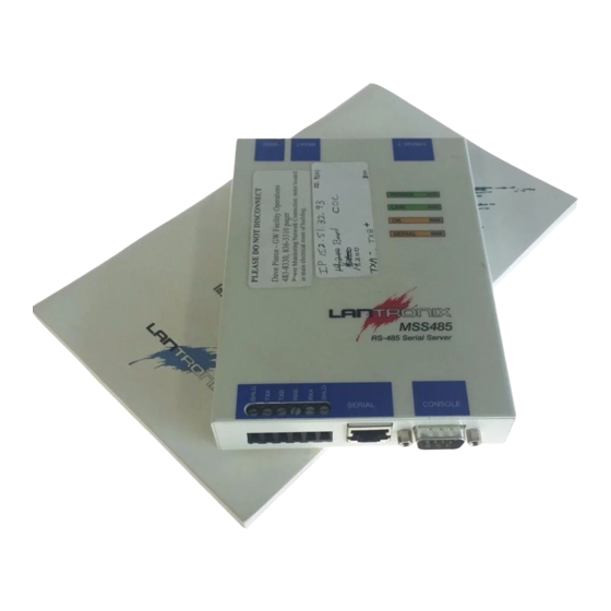 Lantronix MSS485 Installation Manual
