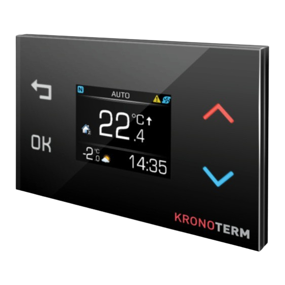 Kronoterm KT-2 Room Controller Settings Manuals