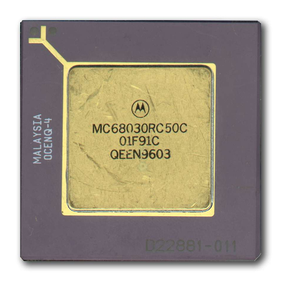 Motorola MC68030 Manuals