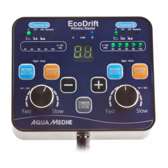 Aqua Medic EcoDrift Wireless Master Operation Manual