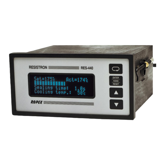 Ropex RESISTRON RES-440 Operating Instructions Manual