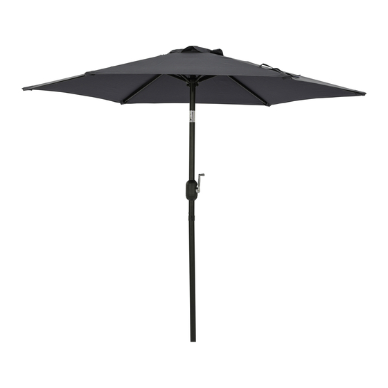 Island Umbrella BISTRO Assembly Instructions Manual