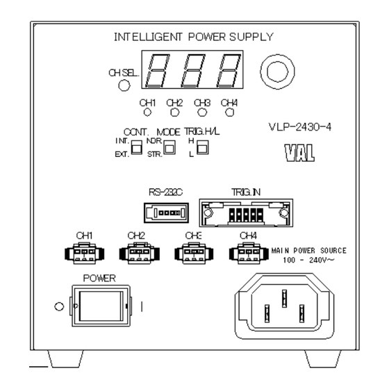 VAL VLP-2430-4 Operation Manual