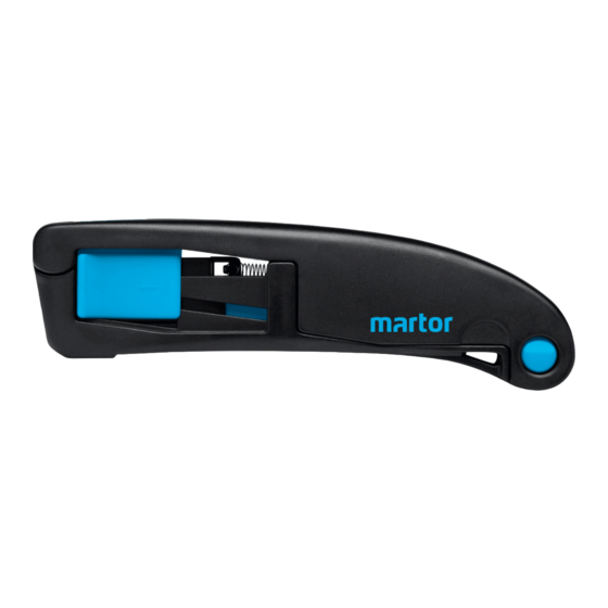 Martor SECUPRO MAXISAFE Quick Start Manual