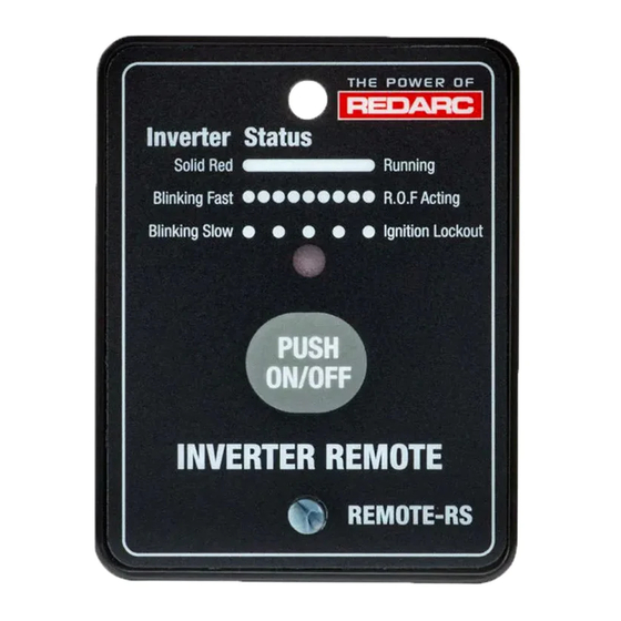 Redarc REMOTE-RS Manual
