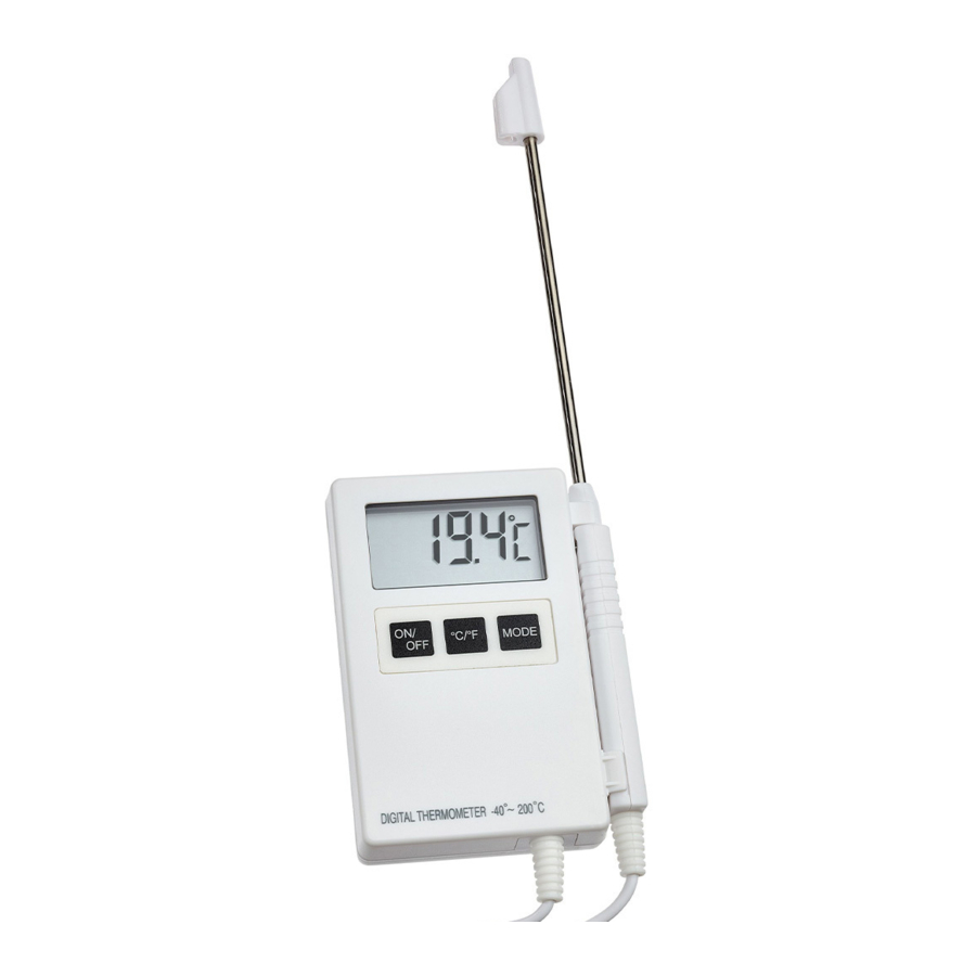 TFA 30.1015 - Digital Probe Thermometer Manual
