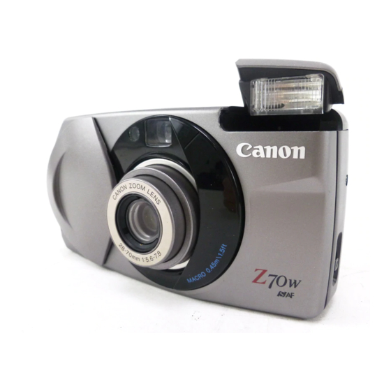 Canon Sure shot Z70W Manuals