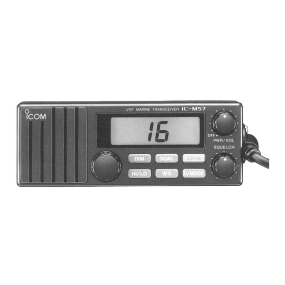 Icom IC-M57 Service Manual