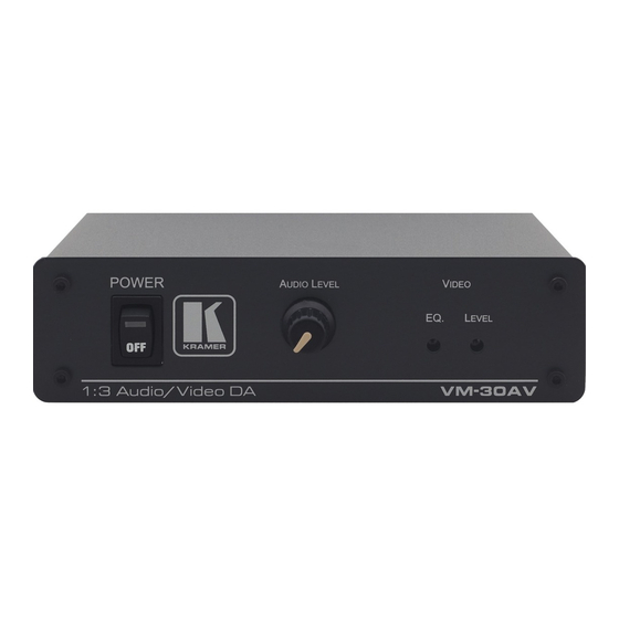 Kramer VM-30AV User Manual