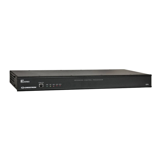 Crestron CP3-R User's Product Manual