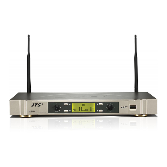 JTS US-902D Pro Instruction Manual
