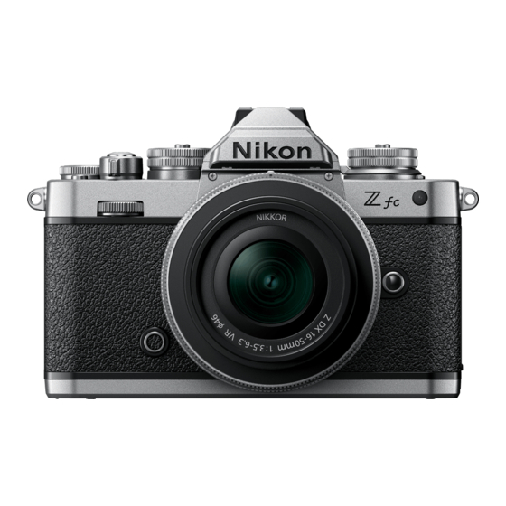 Nikon Z fc N2016 Manuals