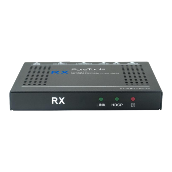 PureTools PT-HDBT-702-RX Manuals