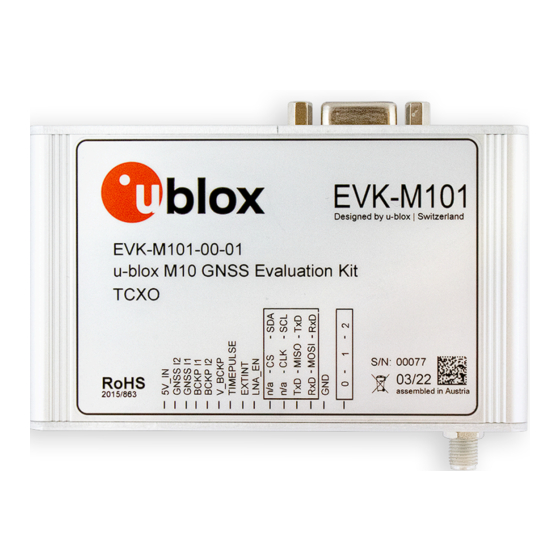 Ublox EVK-M101 User Manual