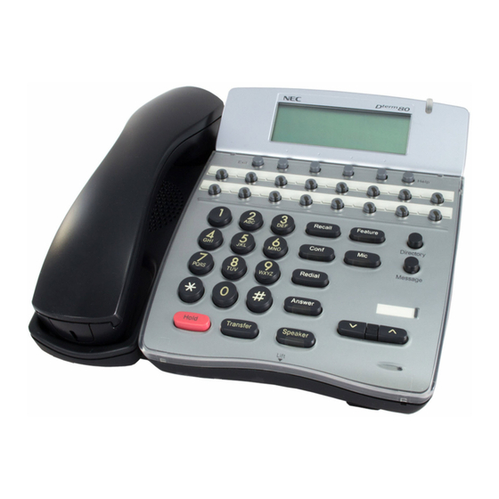 NEC DTERM i Series User Manual