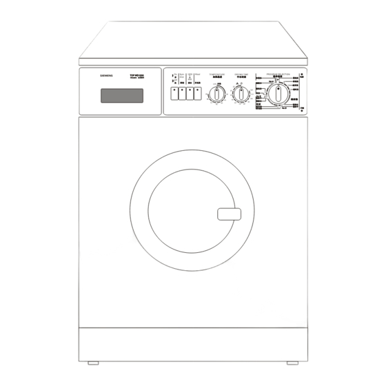 Siemens Silver WD 1000 TOP WD 1200 Operating And Installation Instructions