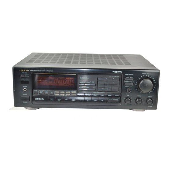 Onkyo TX-906 Instruction Manual