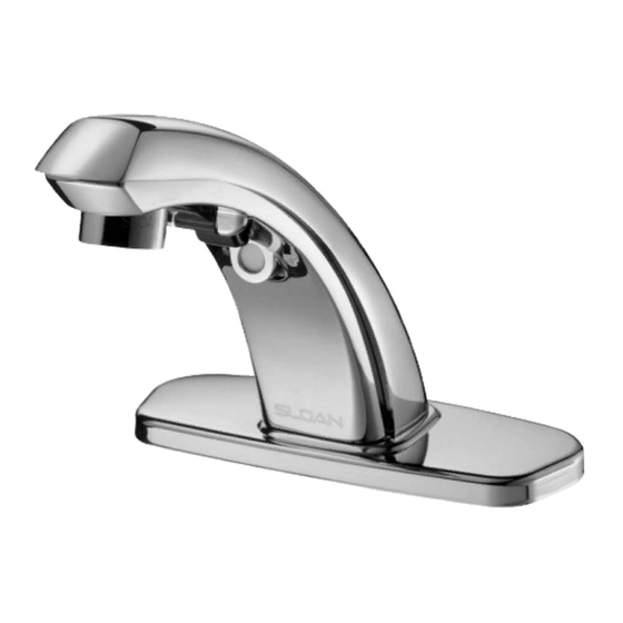 Sloan OPTIMA plus ERF-885 Installation Instructions Manual