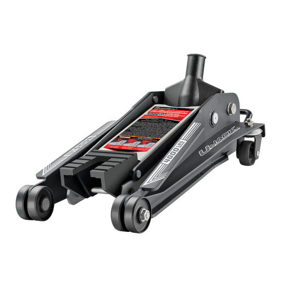 Powerbuilt Ujack Operating And Maintenance Instruction Manual