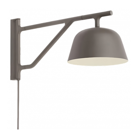 muuto AMBIT WALL LAMP Quick Start Manual