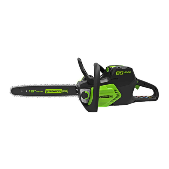 GreenWorks Pro CS80L00 Owner's Manual
