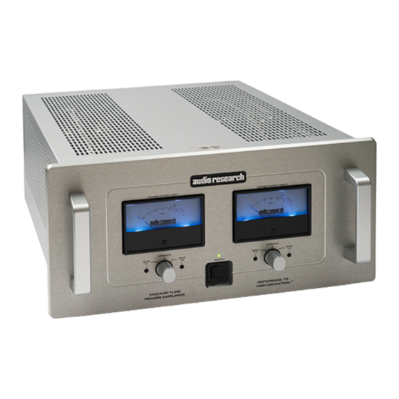 Audio Research REF75SE Update Procedure