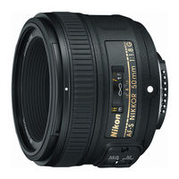 Nikon AF-S NIKKOR 50mm f/1.8G User Manual
