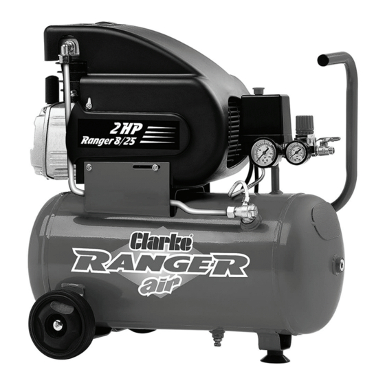 Clarke RANGER 8/25 Air Compressor Manuals
