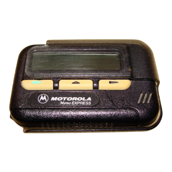 Motorola Memo Express 6881018B45-B User Manual