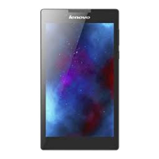Lenovo TAB 2 A7-30 Safety, Warranty & Quick Start Manual