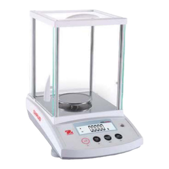 OHAUS PR Series Quick Start Manual