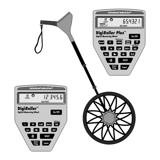 Calculated Industries DigiRoller User Manual