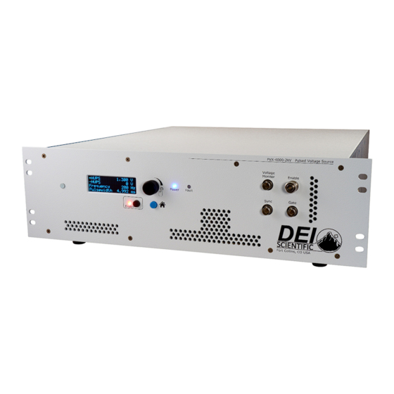 User Manuals: DEI PVX-4000-2kV Voltage Pulse Generator