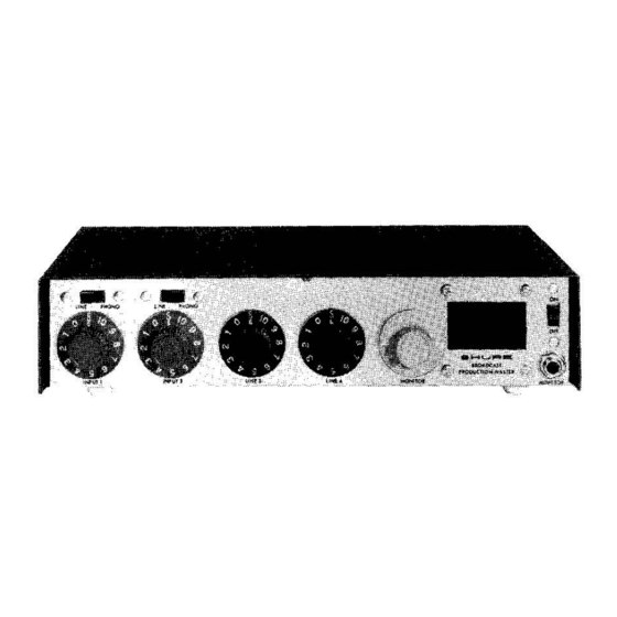 Shure M675 Manual