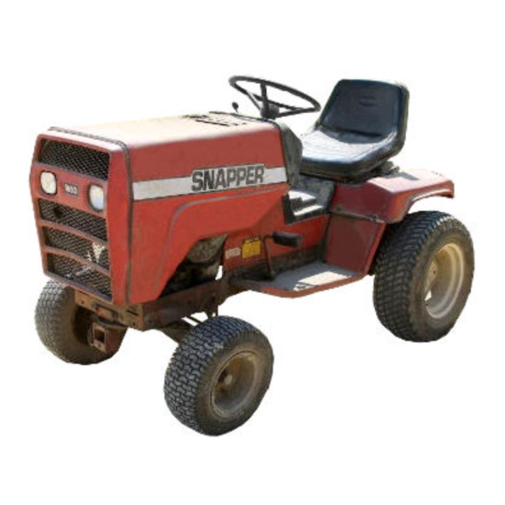 Snapper 1650 Series Parts Manual