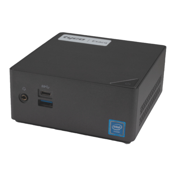 Tyco Exacq C-Series Standard Quick Start Manual