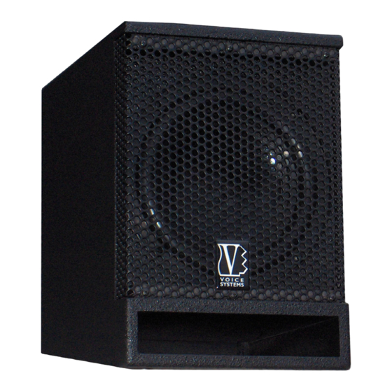 Voice Systems Sub VS8 Manual