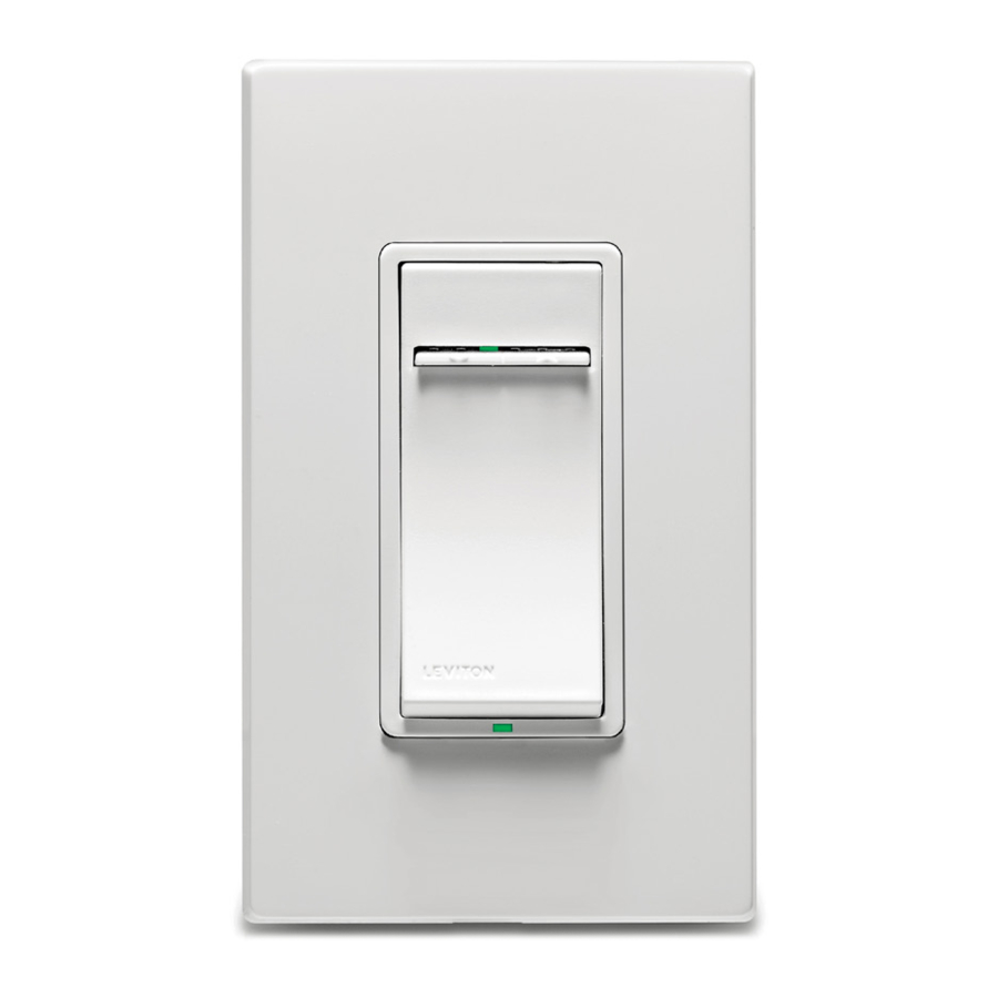 Leviton Vizia RF + VRMX1-1L Dimmer Installation Instructions