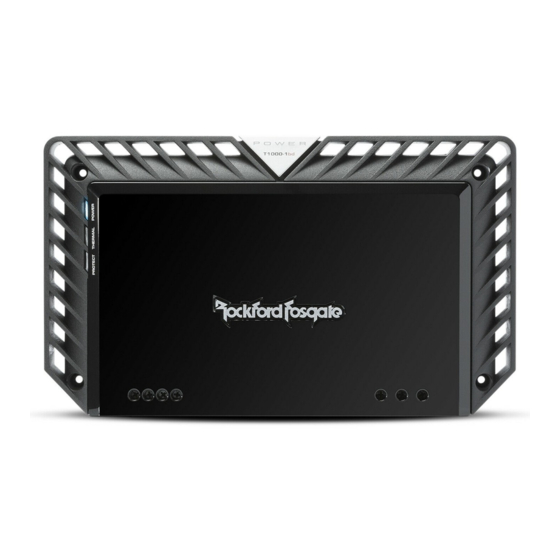 Rockford Fosgate Power T1000-1bdCP Installation And Operation Manual