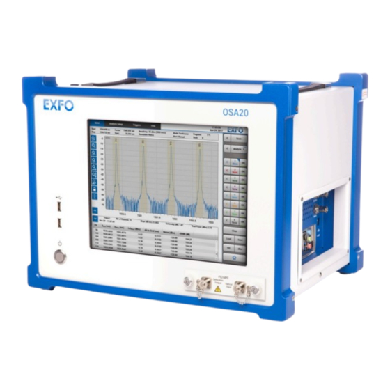 EXFO OSA20 User Manual