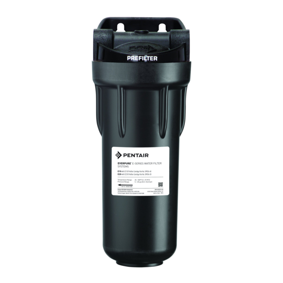 Everpure E-10 Prefilter System EV9795-80 Specification Sheet