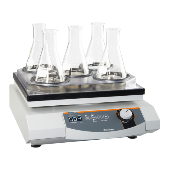 Heidolph UNIMAX 1010 Instruction Manual