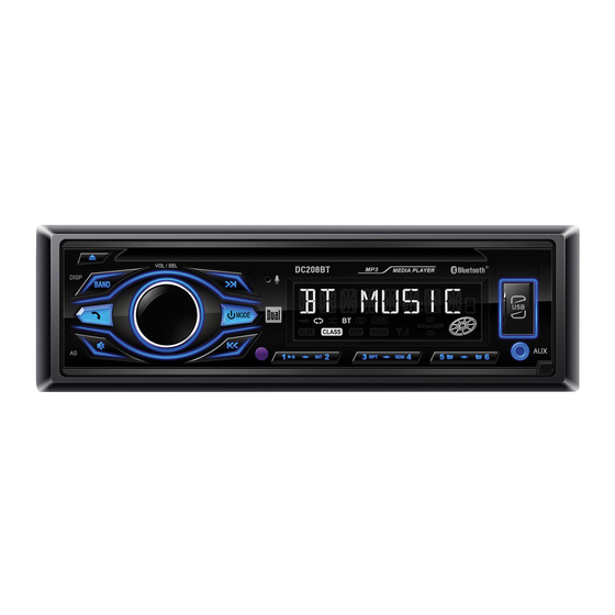 Dual DC208BT Installation And Owner's Manual