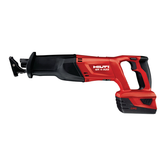 Hilti SR 4-A22 Original Operating Instructions