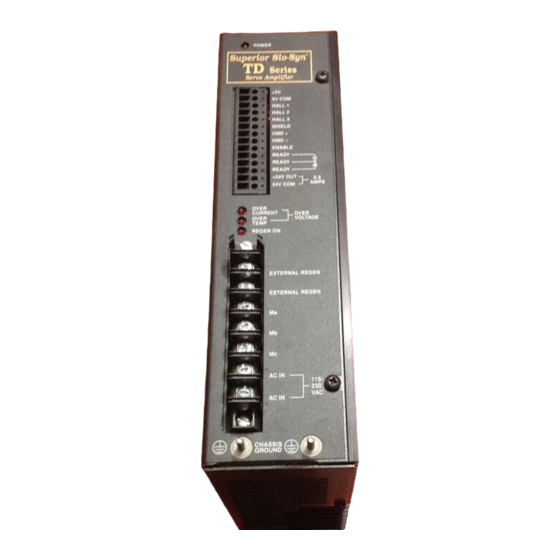 Superior Electric SLO-SYN TD Series Instructions Manual