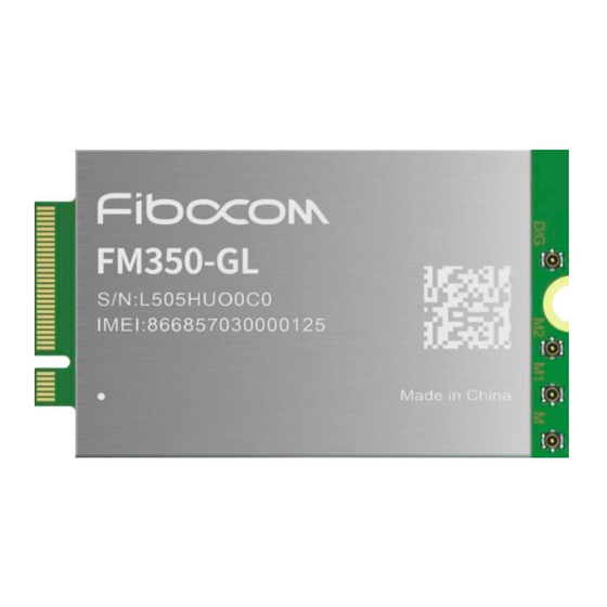 Fibocom FM350-GL Hardware Manual