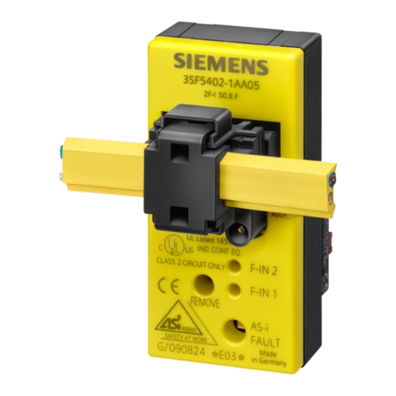 Siemens SIRIUS 3SF5402-1AB03 Manuals